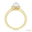 Pearl & Petite Halo Diamond Fashion Ring