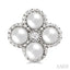 Clover Pearl & Diamond Fashion Earrings