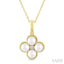 Clover Pearl & Diamond Fashion Pendant