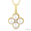 Clover Pearl & Diamond Fashion Pendant