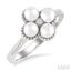 Clover Pearl & Diamond Fashion Ring