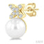 Pearl & Diamond Floral Fashion Earrings