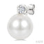 Pearl & Petite Diamond Fashion Earrings