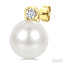 Pearl & Petite Diamond Fashion Earrings