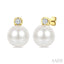 Pearl & Petite Diamond Fashion Earrings