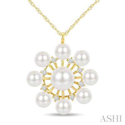 Pearl & Diamond Fashion Pendant