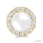 Pearl & Halo Diamond Earrings