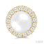 Pearl & Halo Diamond Earrings
