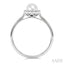 Pearl & Halo Diamond Ring