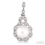 Pearl & Halo Diamond Fashion Earrings