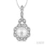 Pearl & Halo Diamond Fashion Pendant