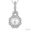 Pearl & Halo Diamond Fashion Pendant