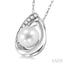 Pearl & Diamond Fashion Pendant
