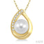 Pearl & Diamond Fashion Pendant