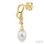 Heart Shape Pearl & Diamond Fashion Earrings