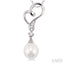 Heart Shape Pearl & Diamond Fashion Pendant