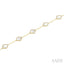Clover Mother Of Pearl & Halo Diamond Station Bracelet