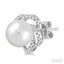 Flower Pearl & Diamond Earrings