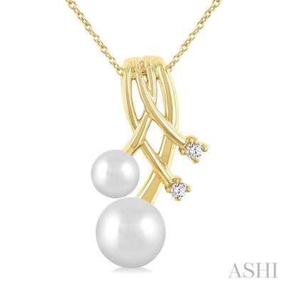Pearl & Diamond Fashion Pendant