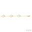 Bead Clover Mother Of Pearl Station Chain Bracelet