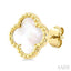 Bead Clover Mother Of Pearl Earrings