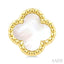 Bead Clover Mother Of Pearl Earrings
