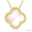 Bead Clover Mother Of Pearl Pendant