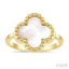 Bead Clover Mother Of Pearl Ring