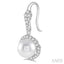 Pearl & Halo Diamond Earrings