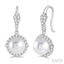 Pearl & Halo Diamond Earrings