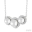 Pearl & Halo Diamond Fashion Pendant