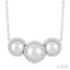Pearl & Halo Diamond Fashion Pendant