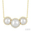 Pearl & Halo Diamond Fashion Pendant
