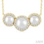 Pearl & Halo Diamond Fashion Pendant