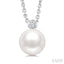 Pearl & Diamond Pendant