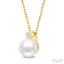 Pearl & Diamond Pendant