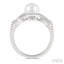 Pearl & Halo Diamond Fashion Ring