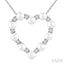 Heart Shape Pearl & Diamond Pendant