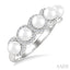 Pearl & Halo Diamond Ring