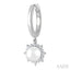Pearl & Petite Diamond Fashion Huggie Earrings