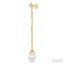Pearl & Diamond Long Earrings