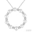 Circle Pearl & Diamond Fashion Pendant