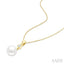 Pearl & Diamond Drop Pendant