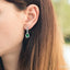 Pear Shape Gemstone & Halo Diamond Earrings