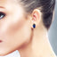 Oval Shape Gemstone Stud Earrings
