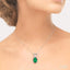 Oval Shape Gemstone Solitaire Pendant