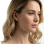 Oval Shape Gemstone & Halo Diamond Earrings