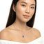 Oval Shape Gemstone & Halo Diamond Pendant