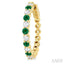 Alternate Gemstone & Diamond Hoop Earrings