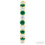 Alternate Gemstone & Diamond Hoop Earrings